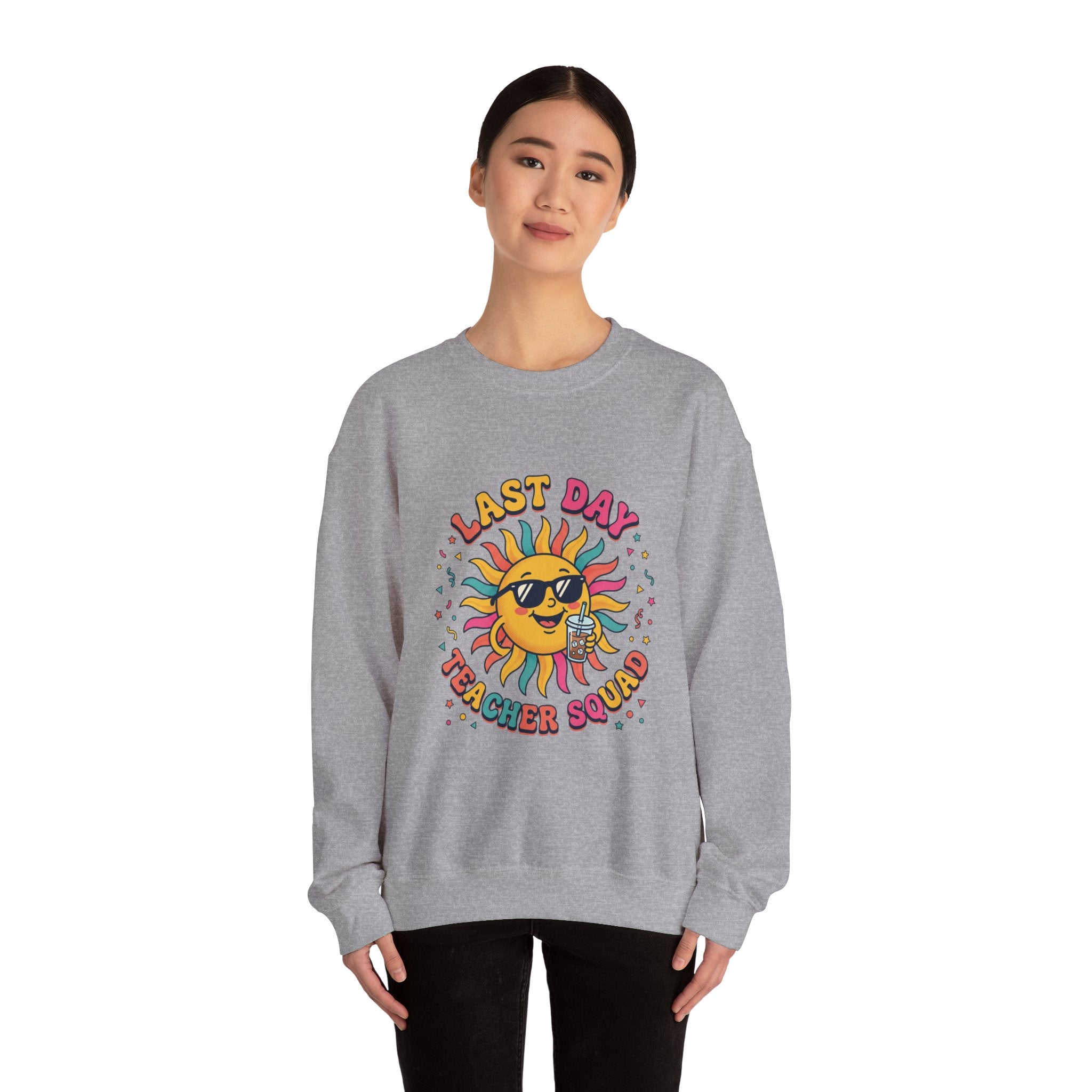 Last Day Teacher Squad Sweatshirt | last day of school, teacher summer