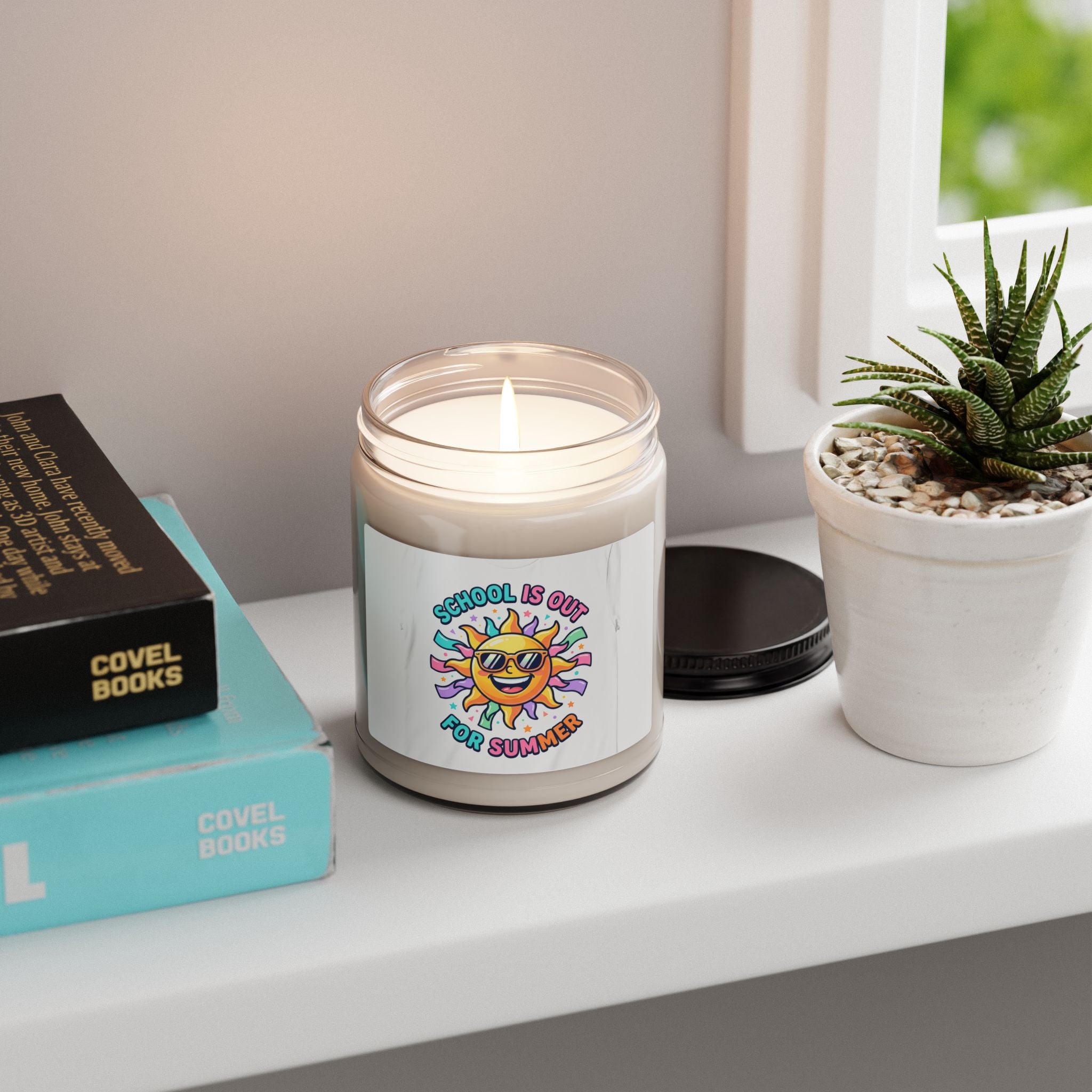 School Is Out Sun Candle, 9oz Soy | Last Day of School, Teacher Summer
