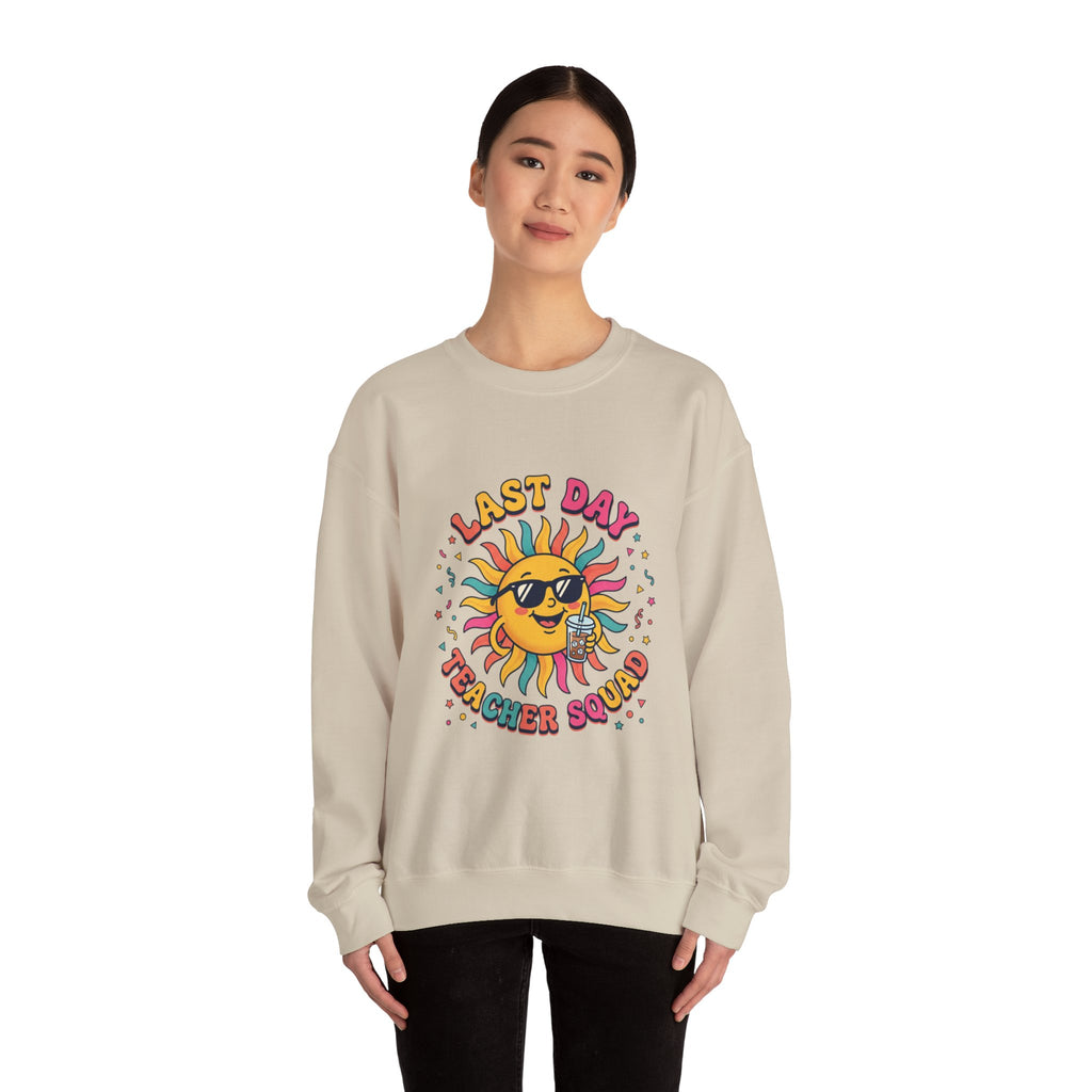 Last Day Teacher Squad Sweatshirt | last day of school, teacher summer