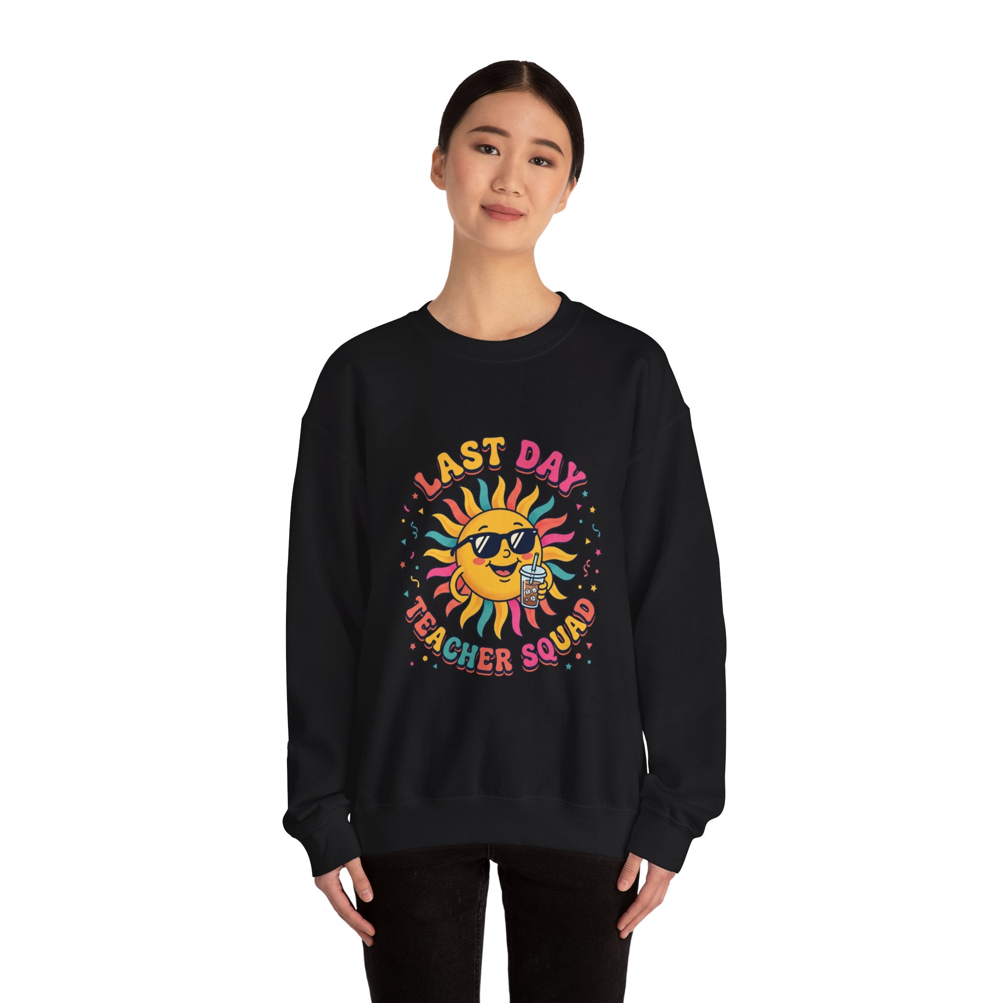Last Day Teacher Squad Sweatshirt | last day of school, teacher summer