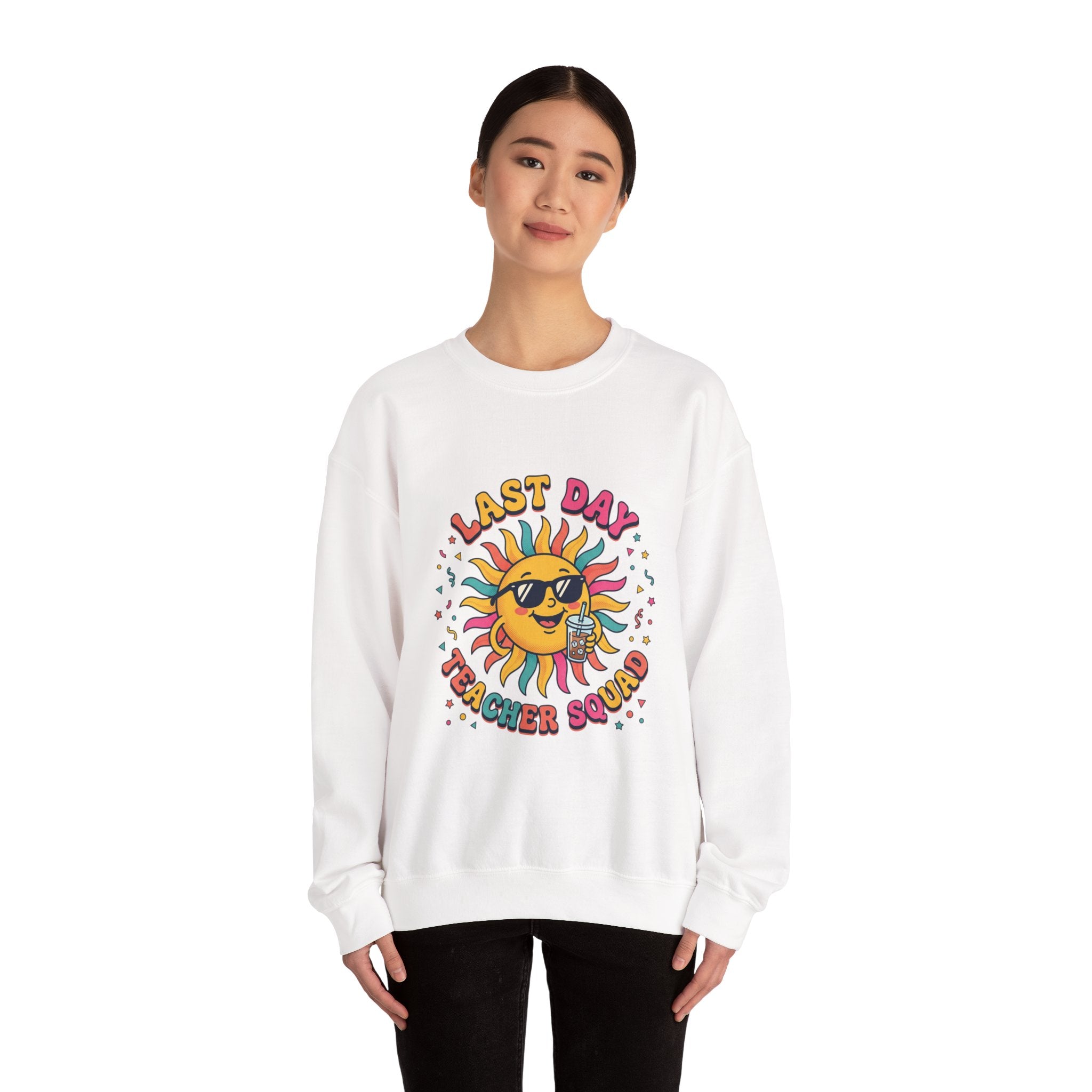 Last Day Teacher Squad Sweatshirt | last day of school, teacher summer