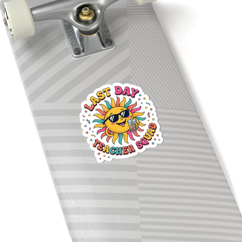Last Day Teacher Squad Sticker | school’s out, teacher summer