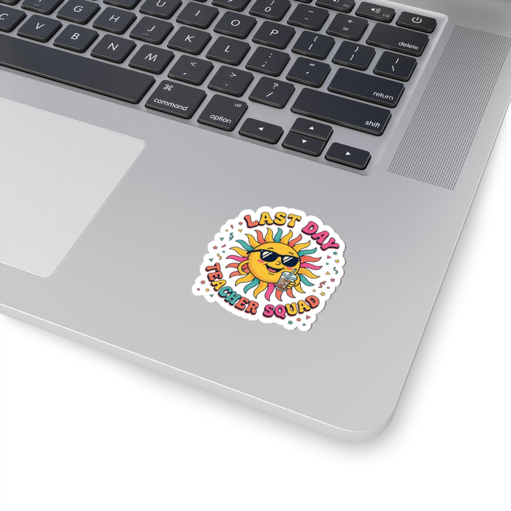 Last Day Teacher Squad Sticker | school’s out, teacher summer
