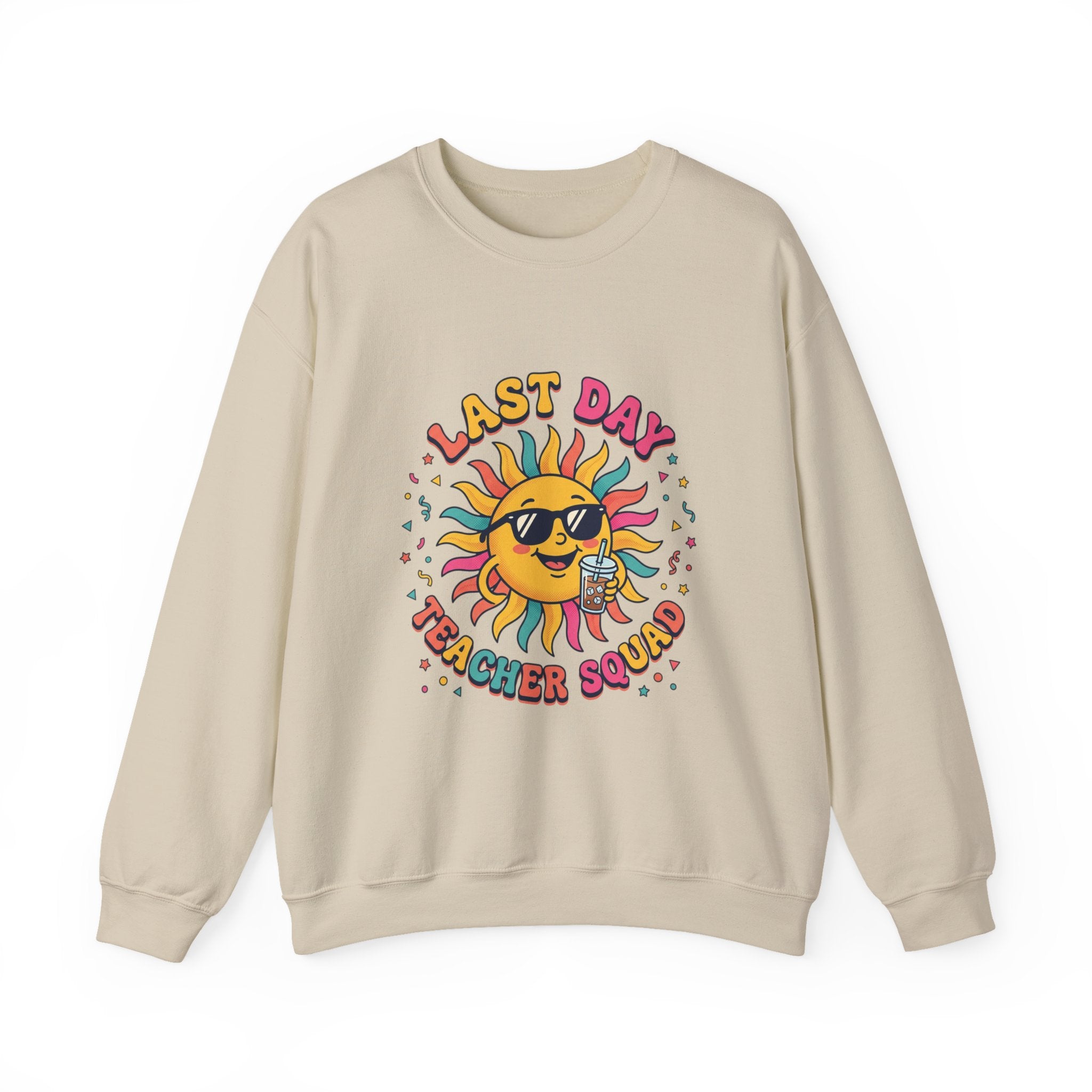 Last Day Teacher Squad Sweatshirt | last day of school, teacher summer
