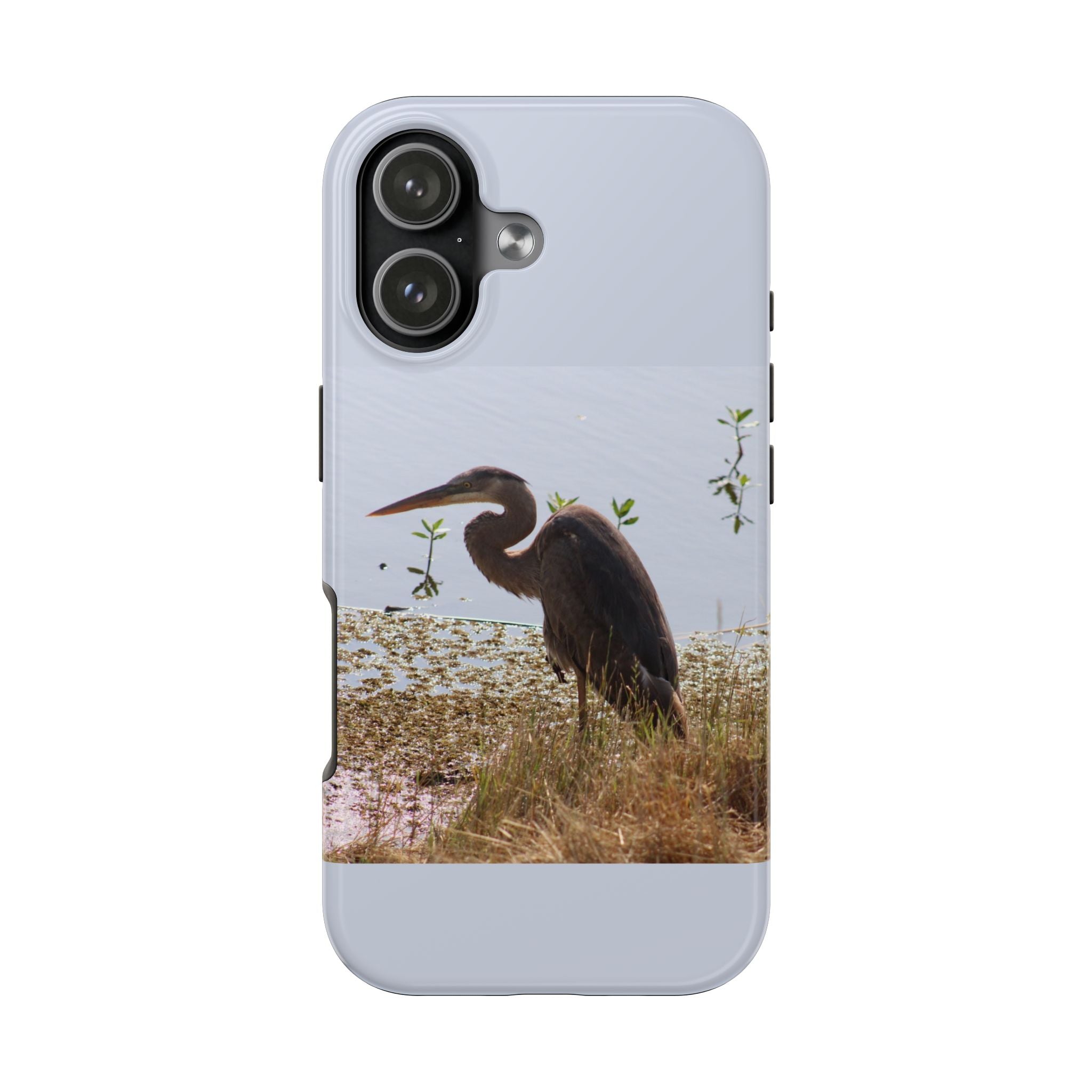 Heron Shore Tough Phone Case — Durable Wildlife Phone Cover